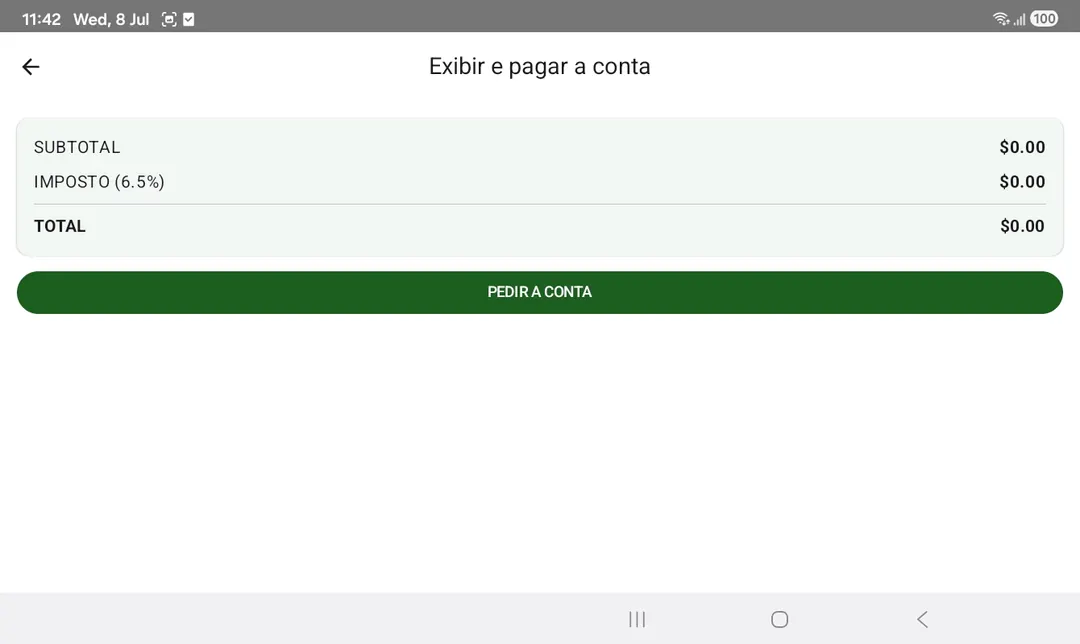 Kyosk bill and payment screen