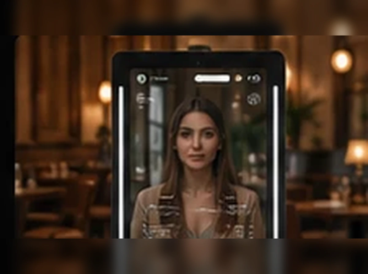 Kyosk Magic Mirror in a beauty salon smart mirror experience